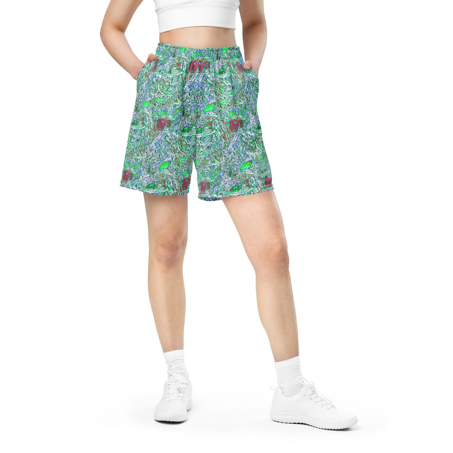 Imprint Mesh Shorts