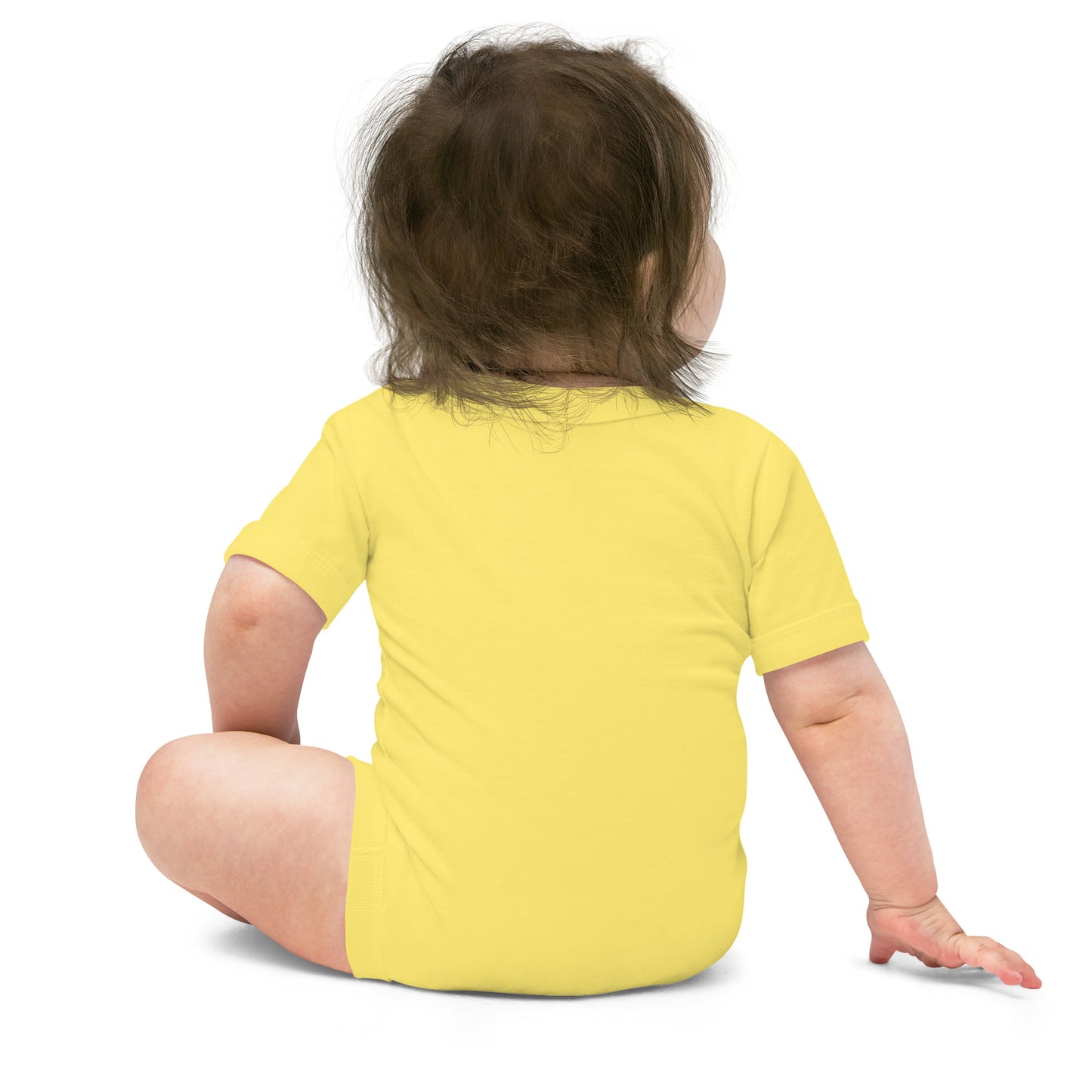 Grid Imprint Baby Onesie