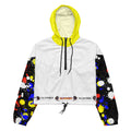 Splattered Cropped Windbreaker
