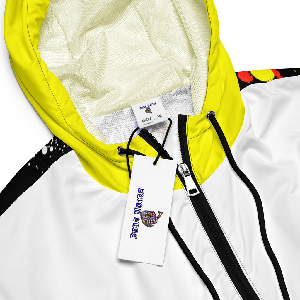 Splattered Cropped Windbreaker