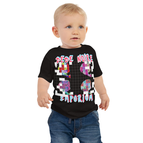 Grid Imprint Baby Tee