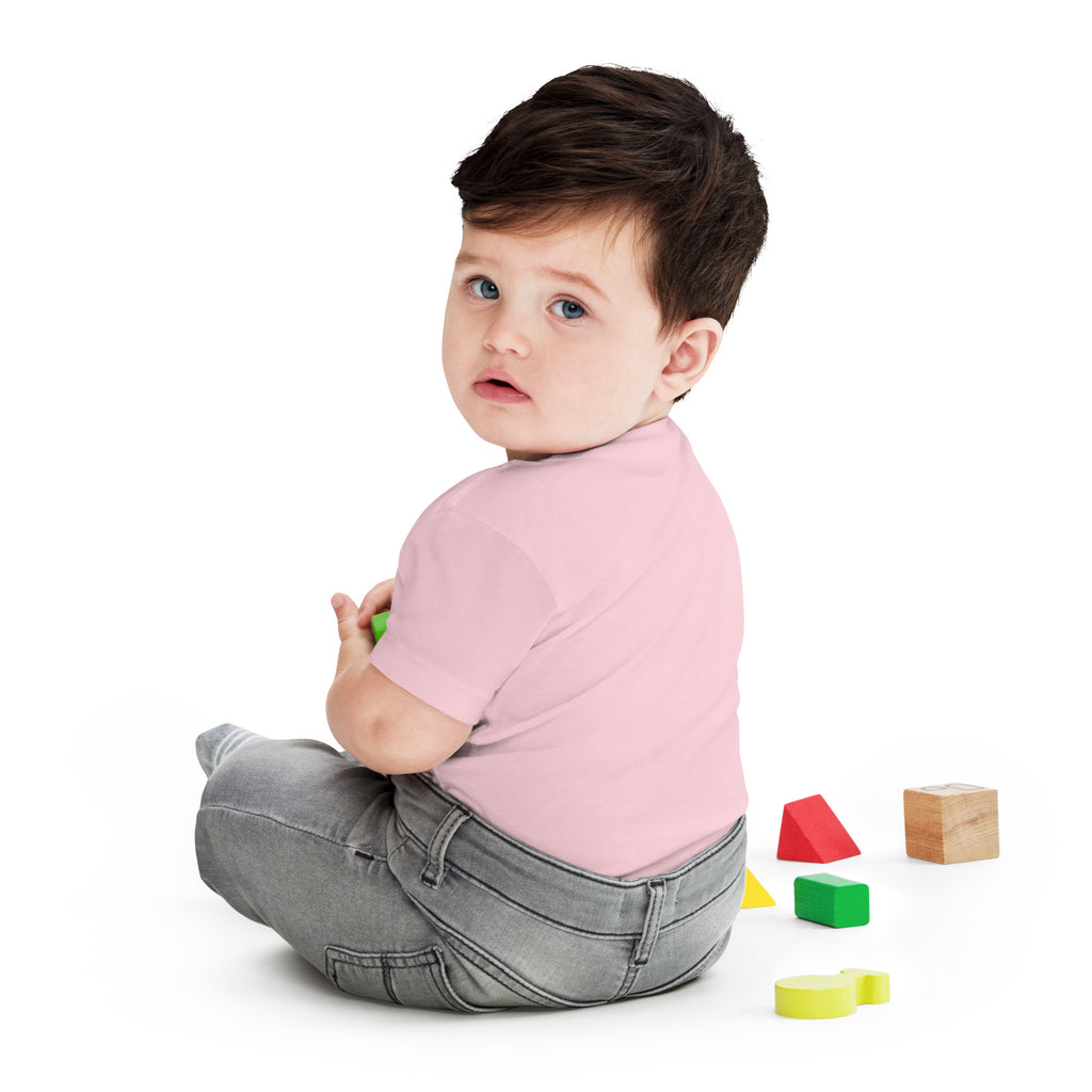 Grid Imprint Baby Tee