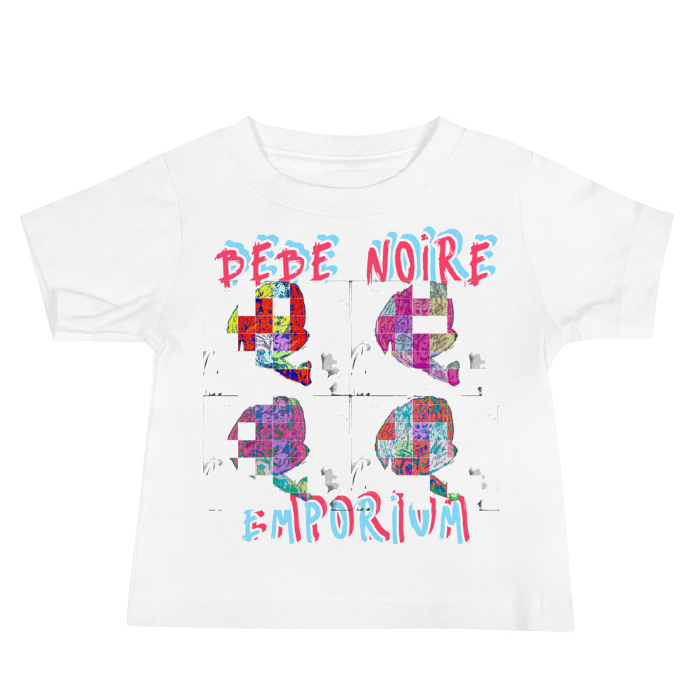 Grid Imprint Baby Tee